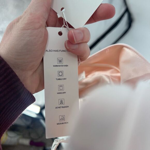 Oyisha NWTJeweled Rhinestone Maxi Long Gown Dress Wedding Prom Size 14 Ball - Picture 10 of 16